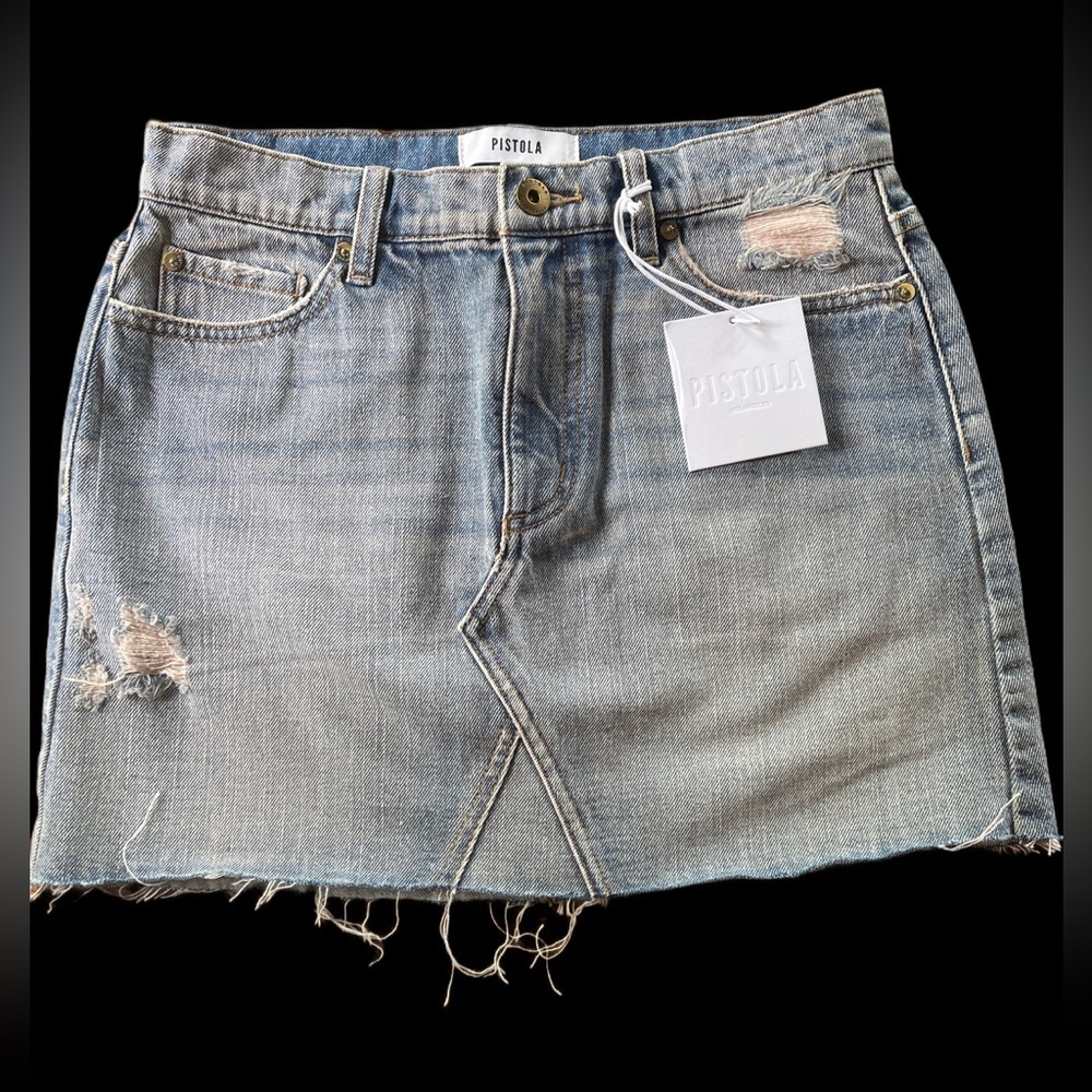 NWT REVOLVE Pistola Denim Skirt size 27